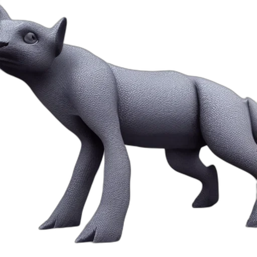 animal, creature, 3d render, concept art transparent PNG cut-out