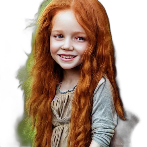 hair, dragon, face, photorealistic transparent PNG cut-out