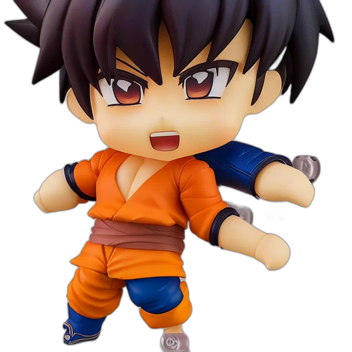 3d render, anime, nendoroid, son transparent PNG cut-out