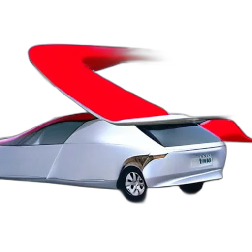 car, 3d render, concept art, looks transparent PNG cut-out