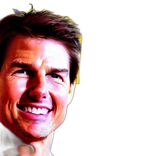 face, photorealistic, tom, cruise transparent PNG cut-out