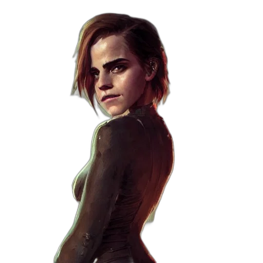 dress, face, jacket, concept art transparent PNG cut-out