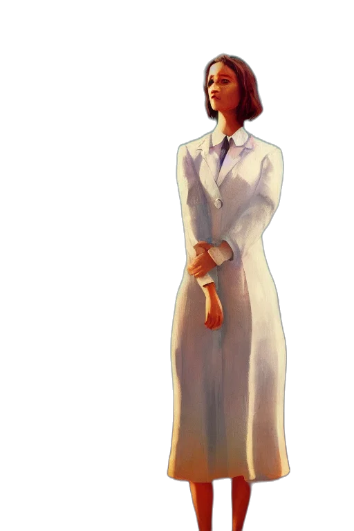 dress, staff, jacket, robot transparent PNG cut-out