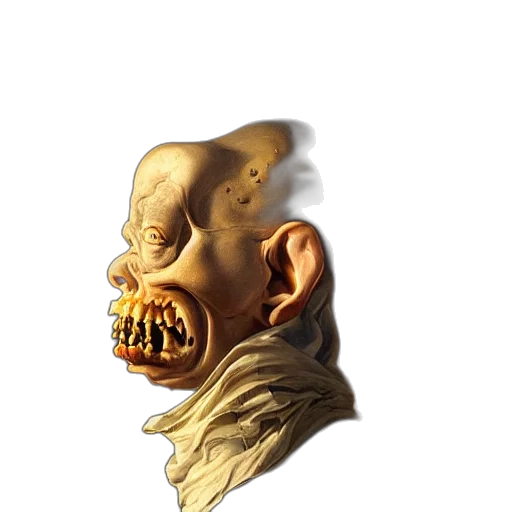 mask, face, creature, staff transparent PNG cut-out