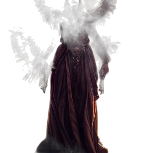 dress, staff, creature, concept art transparent PNG cut-out