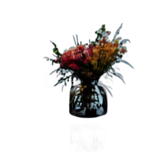 crown, flower, staff, 3d render transparent PNG cut-out