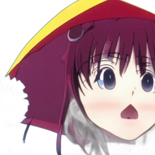 umbrella, hat, face, creature transparent PNG cut-out
