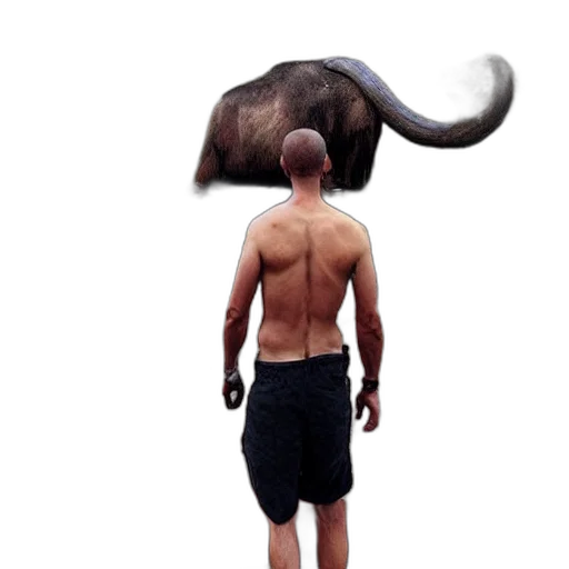 animal, creature, hat, staff transparent PNG cut-out