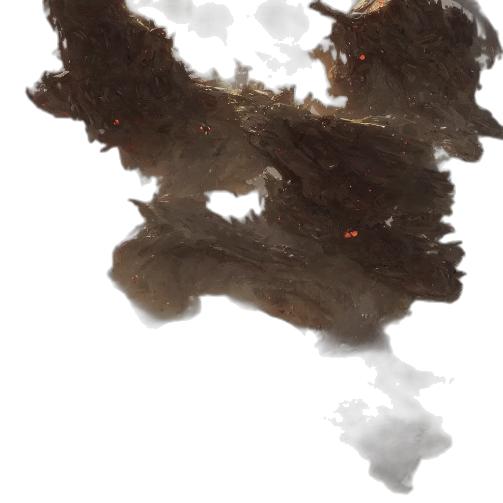 dragon, hair, creature, mask transparent PNG cut-out
