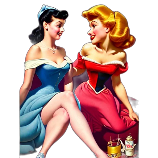 dress, cartoon, comic book art, disney transparent PNG cut-out