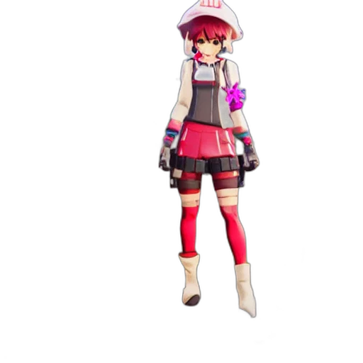 staff, jacket, 3d render, pixel art transparent PNG cut-out