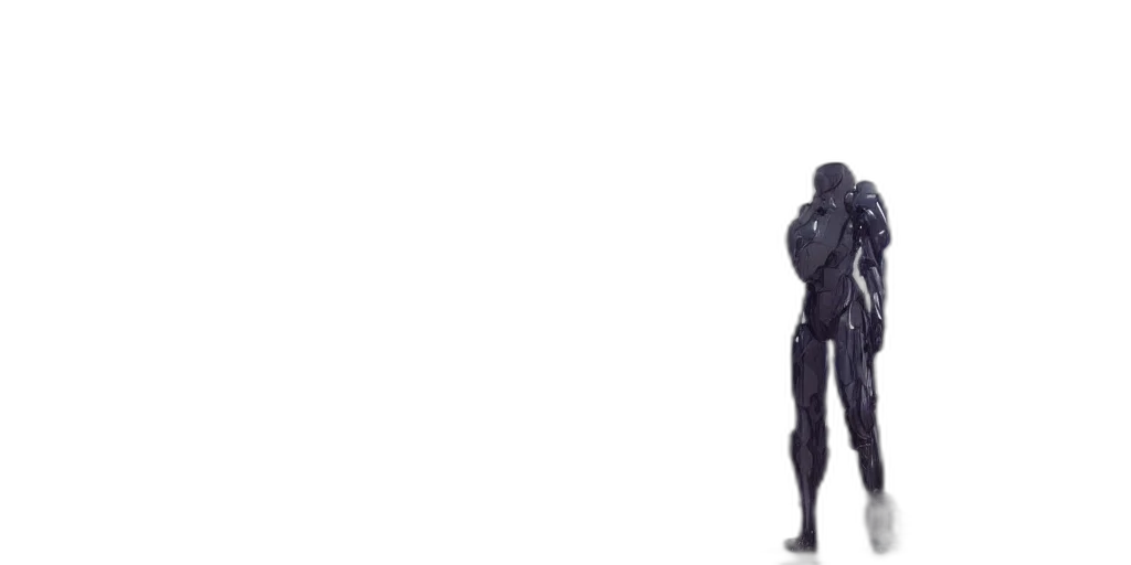 robot, mask, creature, weapon transparent PNG cut-out