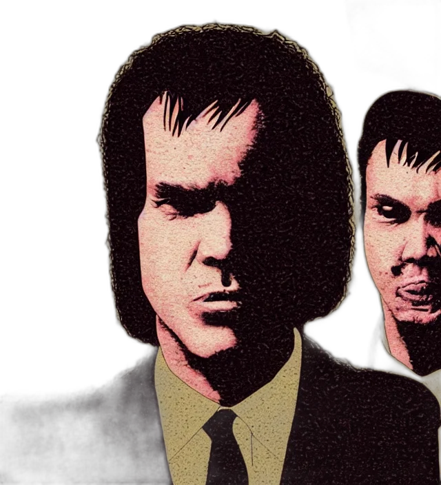 comic book art, pulp, fiction, close transparent PNG cut-out