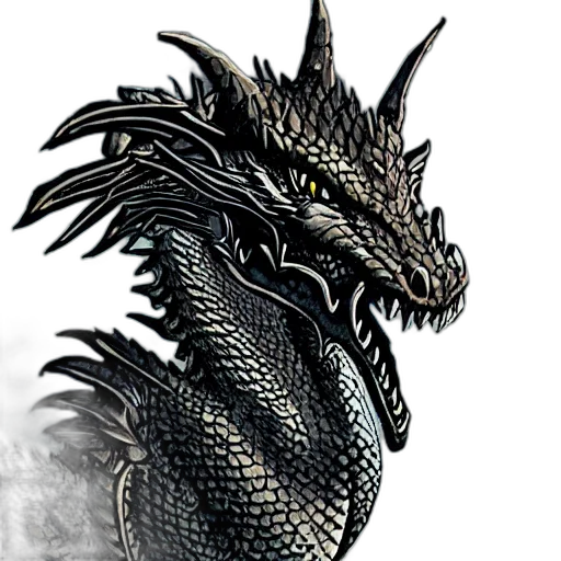 dragon, animal, fantasy art, concept art transparent PNG cut-out