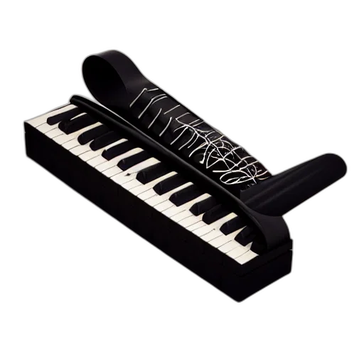 weapon, render, matte, black transparent PNG cut-out