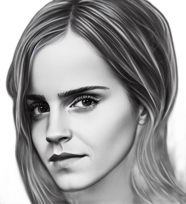 face, photorealistic, pencil sketch, cartoon transparent PNG cut-out