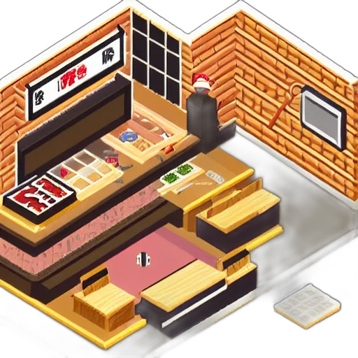 furniture, building, pixel art, 3d render transparent PNG cut-out