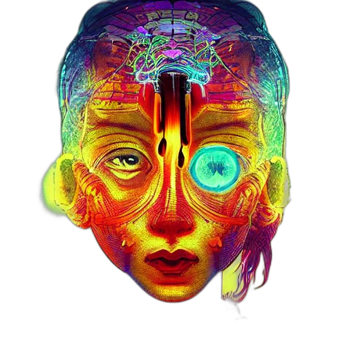 face, mask, robot, crown transparent PNG cut-out