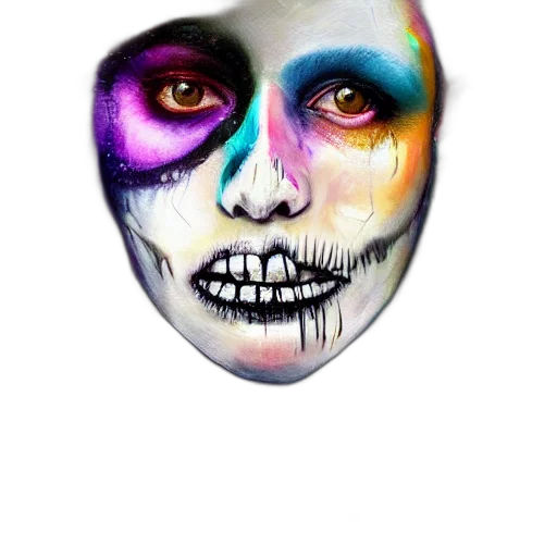 mask, face, jewelry, watercolor transparent PNG cut-out