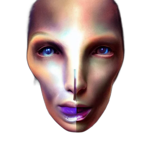 face, mask, robot, creature transparent PNG cut-out