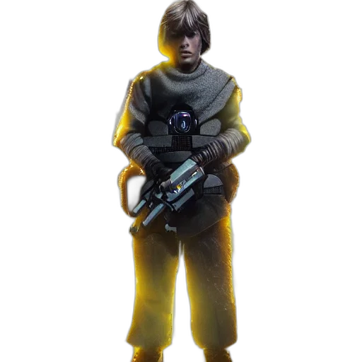 weapon, staff, robot, jacket transparent PNG cut-out