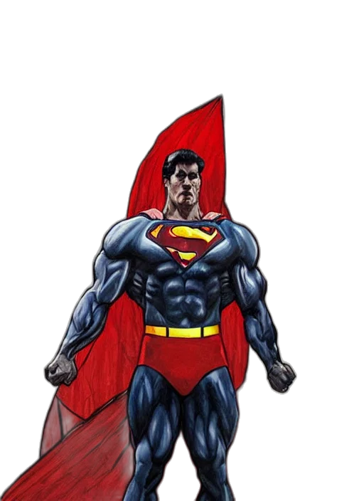 comic book art, concept art, cartoon, 3d render transparent PNG cut-out