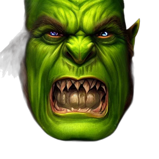 face, mask, creature, staff transparent PNG cut-out