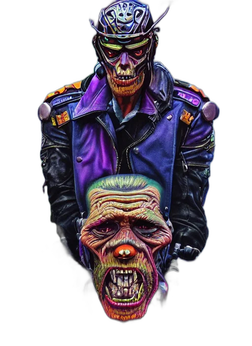jacket, mask, face, creature transparent PNG cut-out