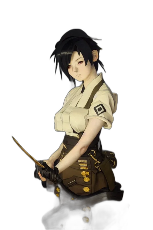 staff, weapon, sword, jacket transparent PNG cut-out