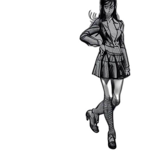 staff, jacket, dress, weapon transparent PNG cut-out
