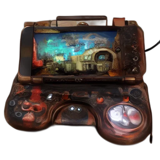 weapon, concept art, cyberpunk, 3d render transparent PNG cut-out