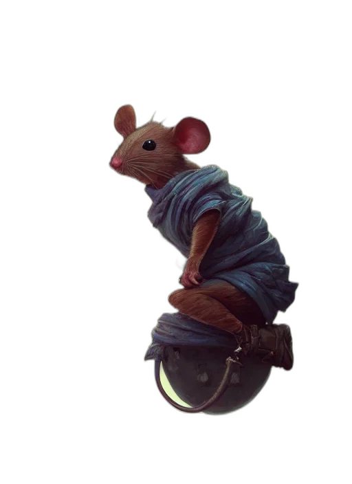 animal, creature, staff, jacket transparent PNG cut-out