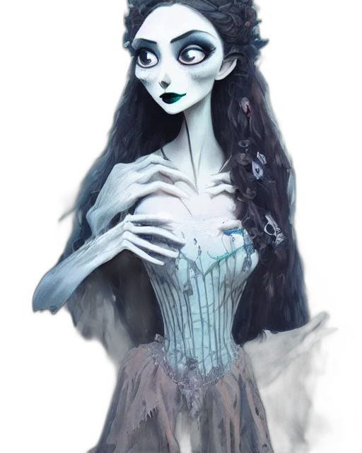 dress, creature, mask, fantasy art transparent PNG cut-out