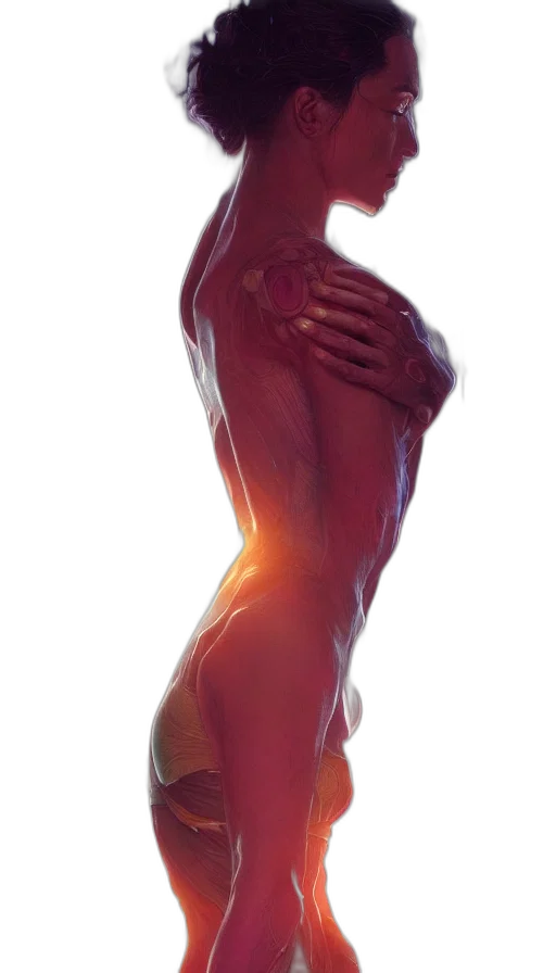 dress, robot, creature, staff transparent PNG cut-out