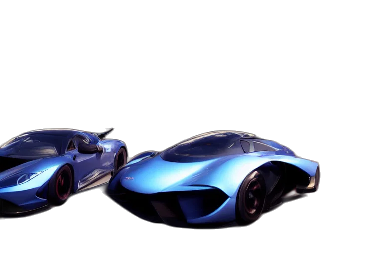 car, 3d render, concept art, photorealistic transparent PNG cut-out