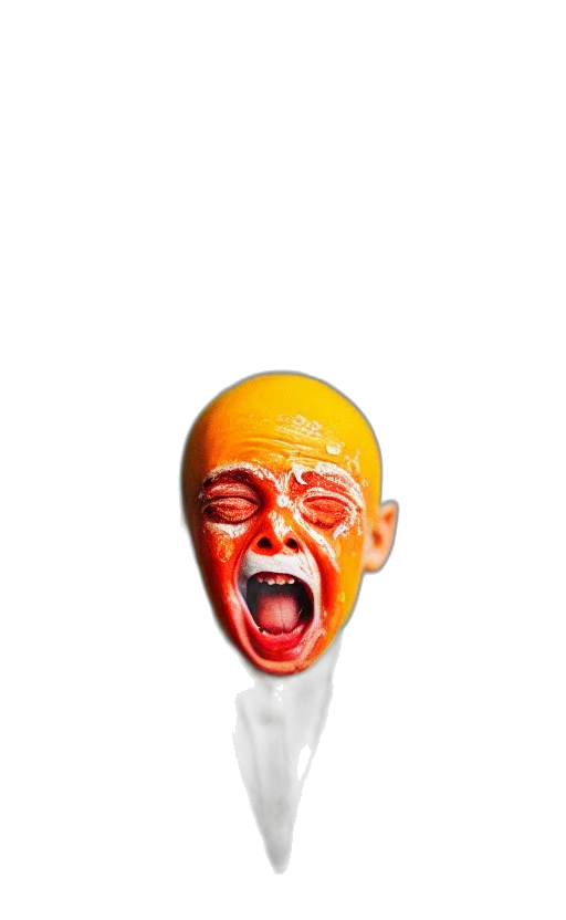 mask, face, creature, staff transparent PNG cut-out