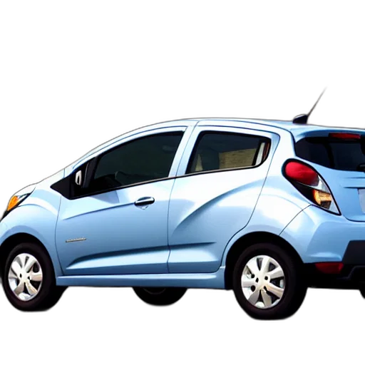 car, 3d render, chevrolet, spark transparent PNG cut-out