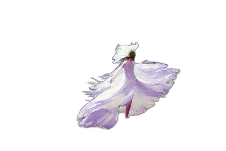 dress, flower, crown, hair transparent PNG cut-out