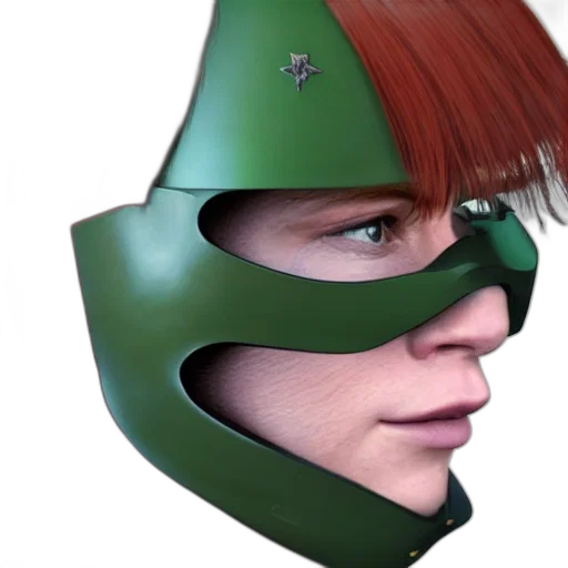 mask, face, hat, 3d render transparent PNG cut-out