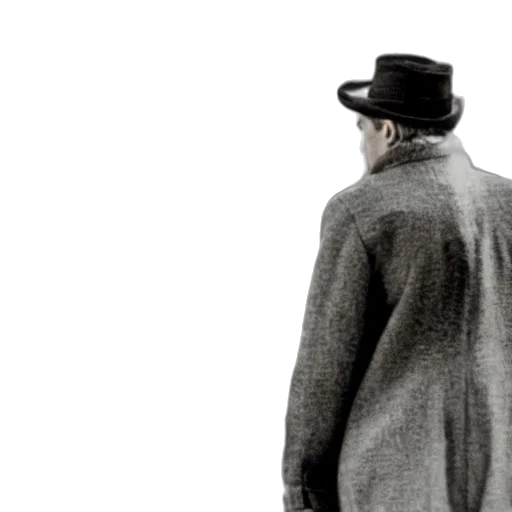 hat, jacket, film, still transparent PNG cut-out