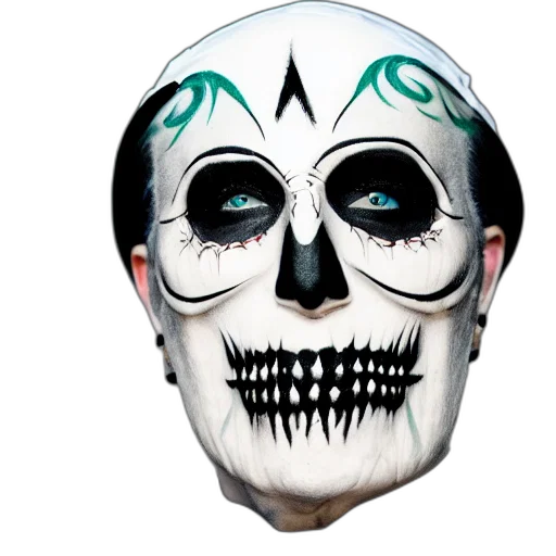 mask, face, concept art, photorealistic transparent PNG cut-out