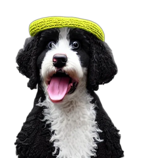 hat, animal, staff, photorealistic transparent PNG cut-out