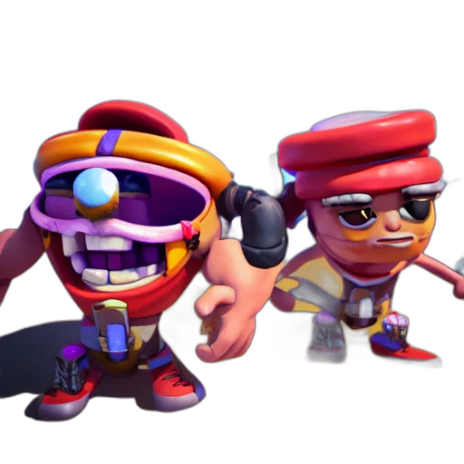 concept art, 3d render, pixel art, comic book art transparent PNG cut-out