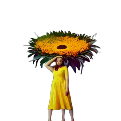 crown, flower, hat, umbrella transparent PNG cut-out