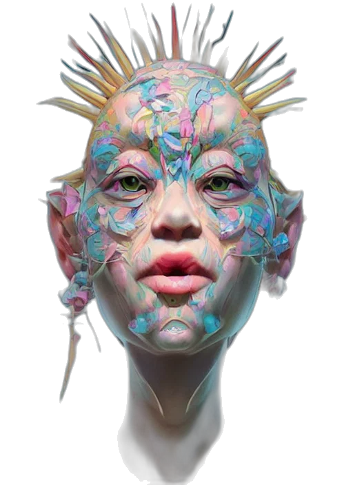 mask, face, creature, robot transparent PNG cut-out
