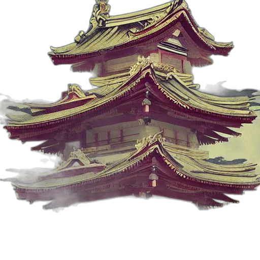 crown, building, staff, dragon transparent PNG cut-out