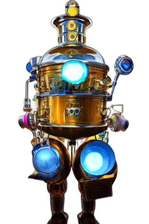 robot, weapon, staff, mask transparent PNG cut-out