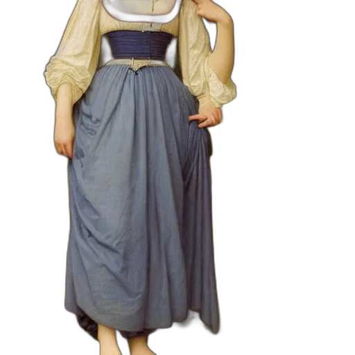 dress, staff, 3d render, concept art transparent PNG cut-out