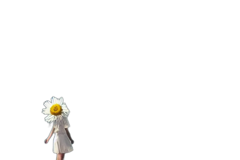 flower, dress, staff, weapon transparent PNG cut-out