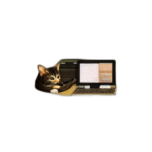 animal, staff, cat, working transparent PNG cut-out
